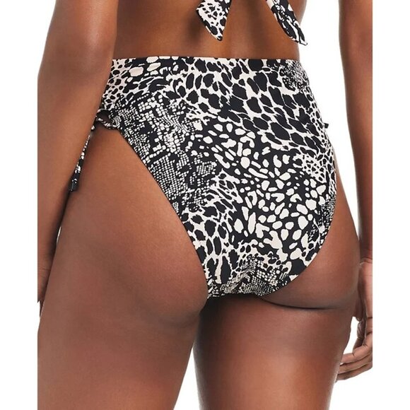 Bar III Women's Printed High-Waisted Lace-Up Bottoms Size Small NWT - Picture 2 of 5